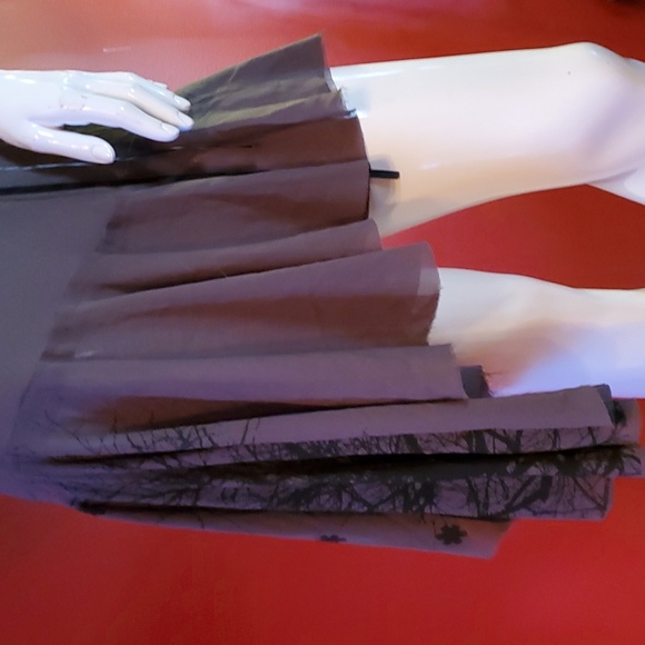 People's Liberation Asymmetrical Hem Dress with Trees Front Lace BNTW - Picture 5 of 13